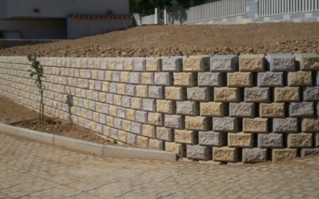 Distanze nelle costruzioni rispetto al terrapieno ed al muro di contenimento.